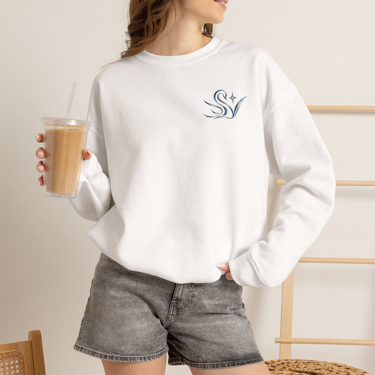 Swan at Night Sweatshirt