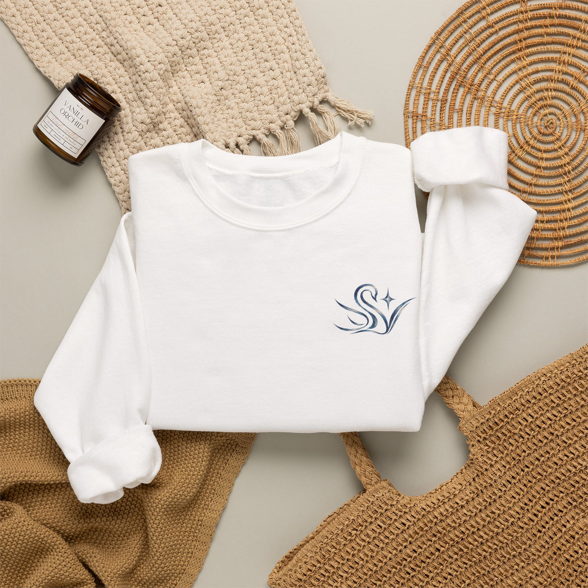 Swan Crewneck Sweatshirt